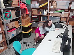 Karlee Greys Hairy Pussy Railed Sideways By The Lp Officer