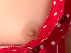 Hairy pussy orgasming by the stove