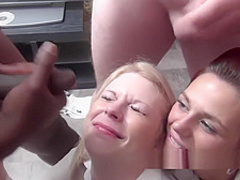 British chicks in schoolgirl outfits bukkake