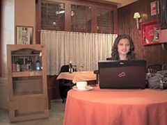 Asian Discreetly Squirts in the Cafe