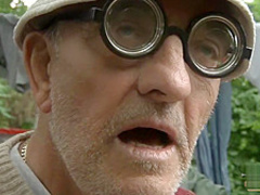 Two old men fuck a girl for her wiskhey