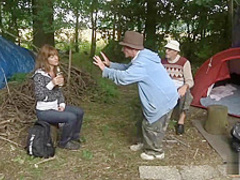 Two old men fuck a girl for her wiskhey