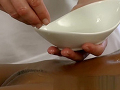 Cute and horny wet girls have intense orgasms from big cock