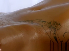 Cute and horny wet girls have intense orgasms from big cock