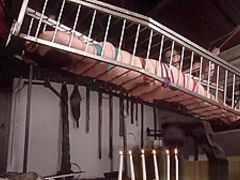 American goddess Carolina Pierce caged and spanked