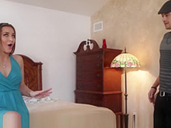 Dani Daniels takes his warm load in her all natural vagina