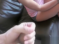 Gamer girl Celina Santiago sucks dick