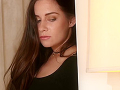 Busty phone sex operator Lena gets some real action