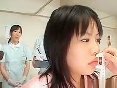 Asian Cute Patient Gets Pussy Checked At The Gynecologist