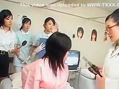 Asian Cute Patient Gets Pussy Checked At The Gynecologist