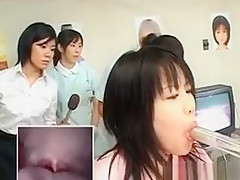 Asian Cute Patient Gets Pussy Checked At The Gynecologist