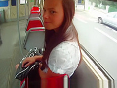 Fucked for cash near the bus stop