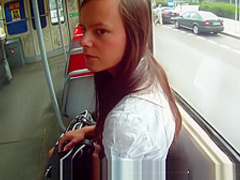 Fucked for cash near the bus stop