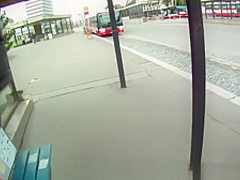 Fucked for cash near the bus stop