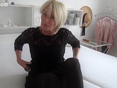 Granny Franziska masturbating