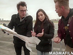 Lost tourist ends up with all her holes filled