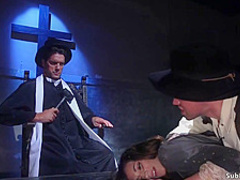 Jury double penetration fuck witch slut