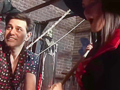 Great looking ladies are ready for a mask party, but they also want a good fuck