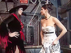 Great looking ladies are ready for a mask party, but they also want a good fuck