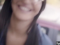 Small tits babe got caught by a dirty teen lesbian