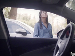 Small tits babe got caught by a dirty teen lesbian