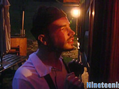 Teenagewr with massive tits sucks