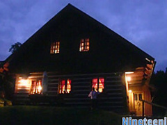 Teenagewr with massive tits sucks