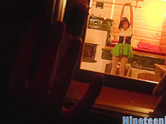 Teenagewr with massive tits sucks