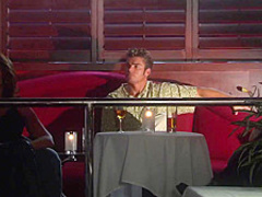 Sexy Sophie is having a wild threesome with two handsome men, in the middle of the night