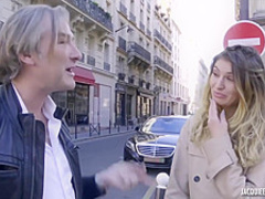 Candice and her naughty friend are fucking a filthy rich guy, in the night club