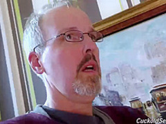 Blonde milf with big tits, Angel Wicky got down and dirty with a horny, black dude