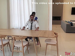 Little teen geisha gets pussy plowed by dong