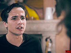 Mature MILF cheats on husband with teenaged peeping boy