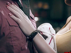 Mature MILF cheats on husband with teenaged peeping boy