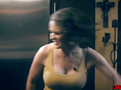 Mature MILF cheats on husband with teenaged peeping boy