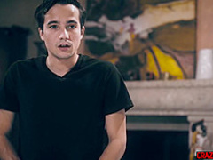 Mature MILF cheats on husband with teenaged peeping boy