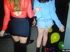 Riley Reid and Jane Wilde like the same black guy and want to suck his cock