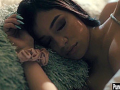 Sexy teen gets fucked by a dirty guy with big cock