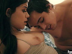 Sexy teen gets fucked by a dirty guy with big cock