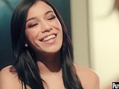 Sexy teen gets fucked by a dirty guy with big cock