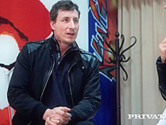 July Johnson got money from her boss to take off her panties and let him fuck her