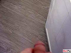 MILF stepmom gives me a BJ and lets me fuck her boobs