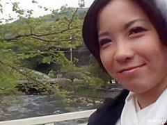 Asian brunette is quite good at blowjobs and likes to have casual sex with varius strangers