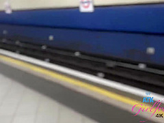 Teen got some cash from a stranger to let him play with her pussy