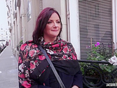 A beautiful divorced wife wants an adventure and has sex with two stranger guy