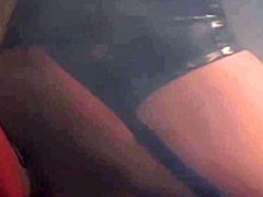 Nasty bitches in latex costumes and boots with high heels are playing with various sex toys