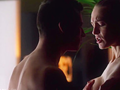 Belle Claire is giving a deep blowjob to her ex, while he is licking her pussy