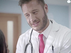 Ebony chick is having hot sex in the hospital, in the middle of the day