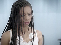 Ebony chick is having hot sex in the hospital, in the middle of the day