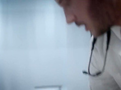 Ebony chick is having hot sex in the hospital, in the middle of the day